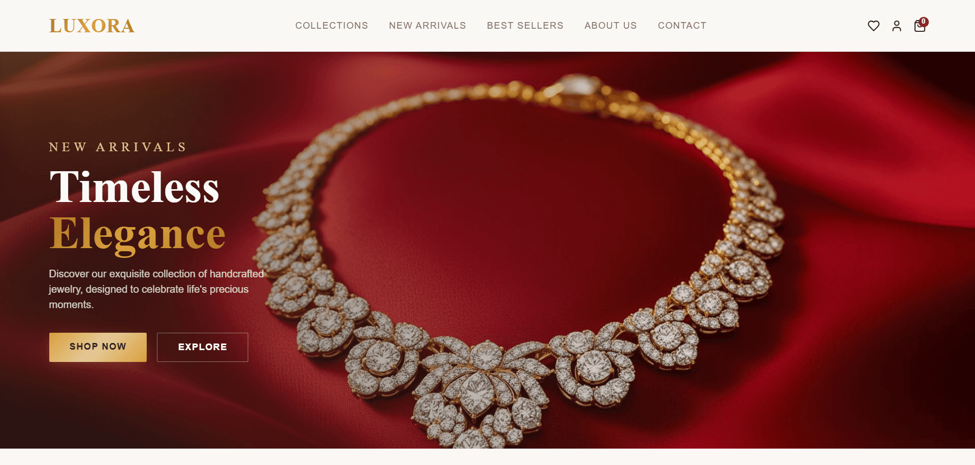 Jwellery Ecommerce Website